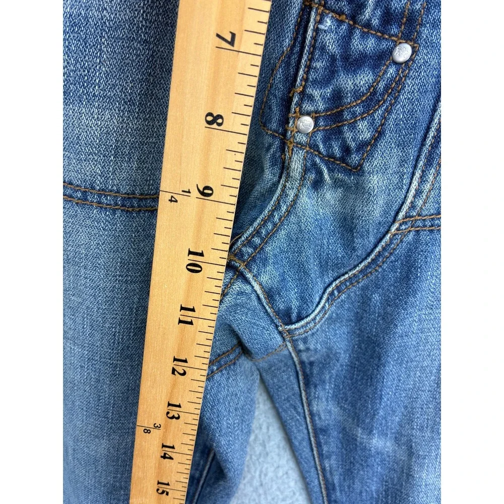 Parasuco Ergonomic Baggy Wide Leg Jeans Mens 38 Blue Y2K Vintage Denim Flawed